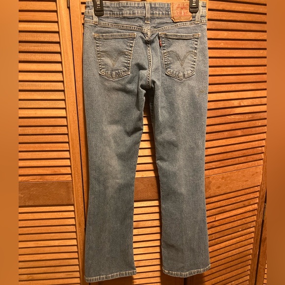 Levi's 518 Blue Superlow Stretch Boot Cut Jeans - Picture 2 of 16